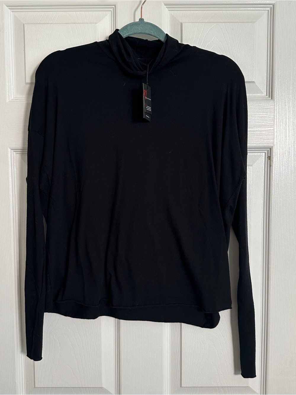 n:PHILANTHROPY Black Long-Sleeve Turtleneck Top